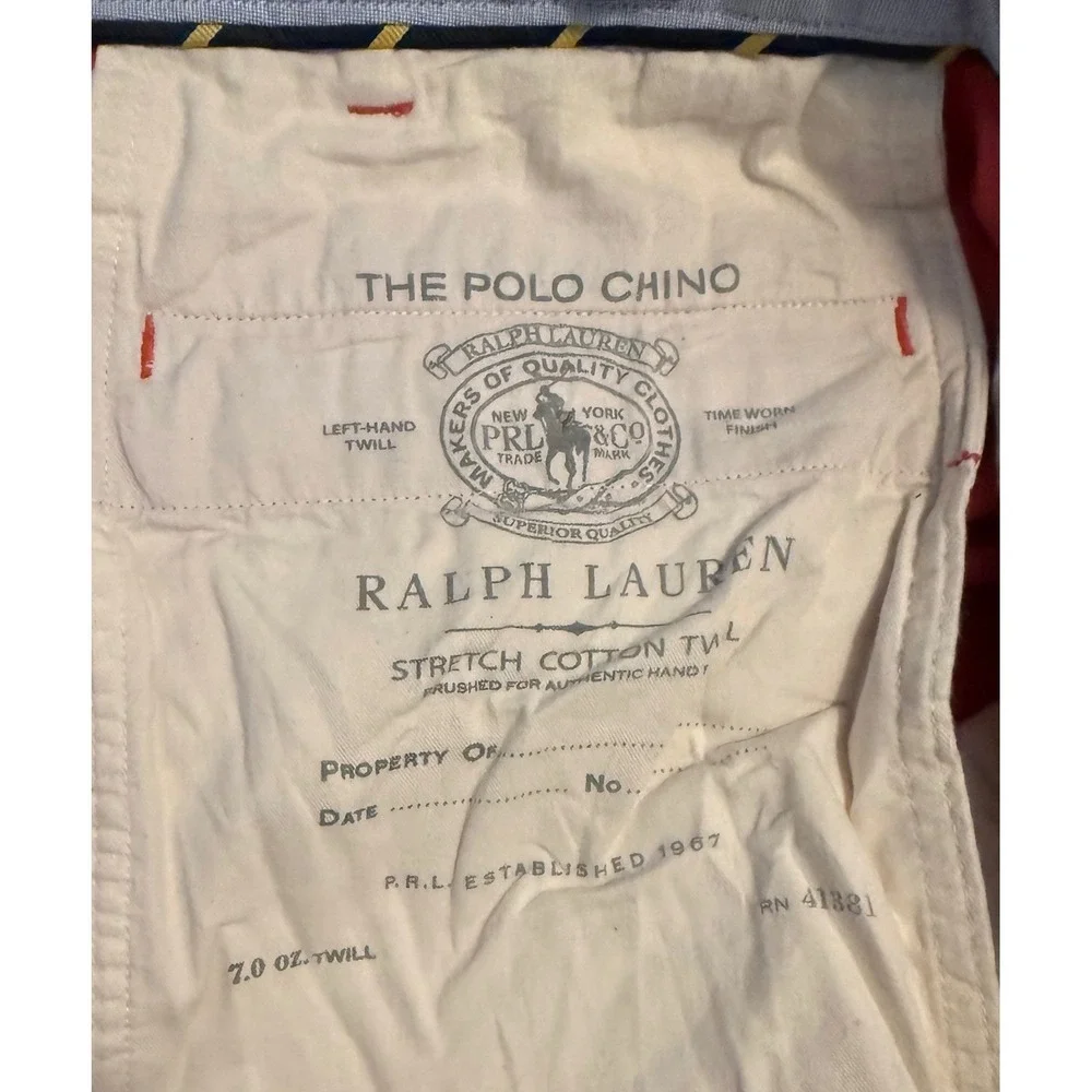 Polo Ralph Lauren Stretch Classic Fit Chino Shorts Mens 46 Salmon Pink Cotton